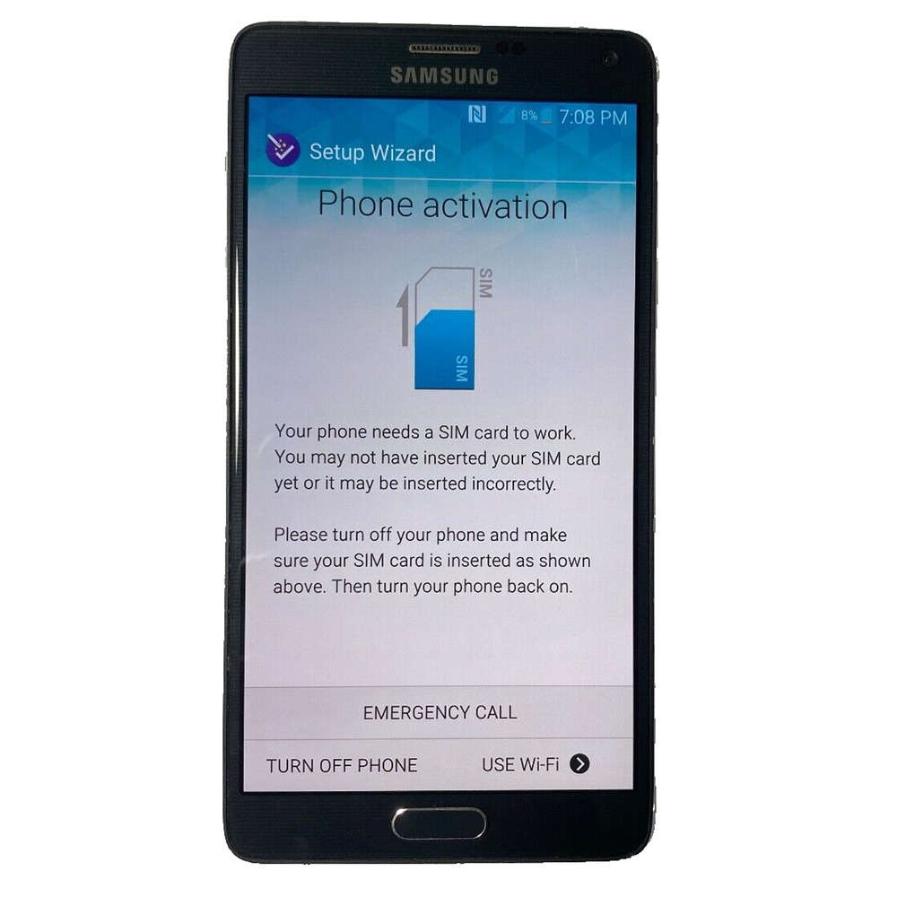 Black Samsung Verizon 4G LTE Galaxy Note 4